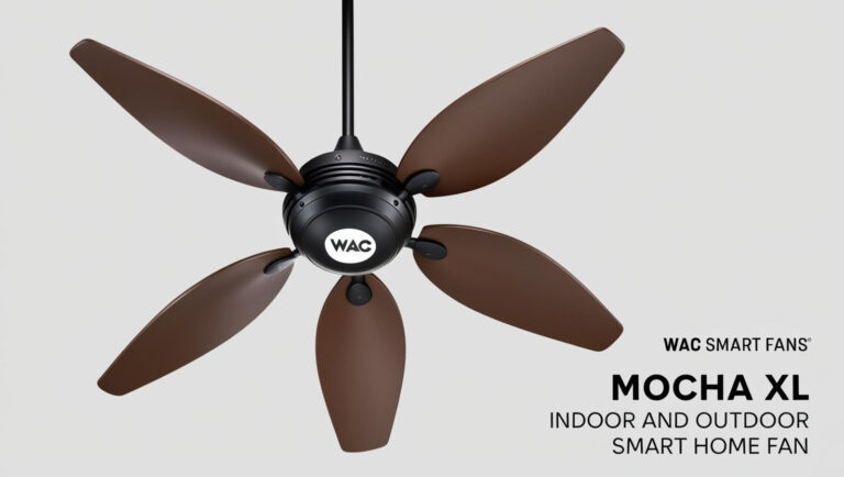 WAC Smart Fans Mocha XL Indoor and Outdoor 8-Blade Smart Home